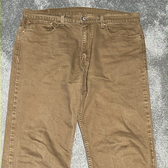 Men’s Levi’s 502 Taper Pants Size 38x32 Brown - Picture 2 of 7